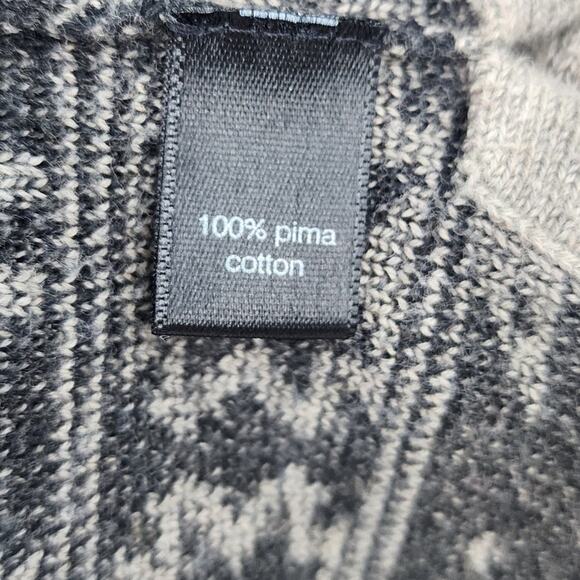 Peruvian Connection Floral Longer Length Tunic 100% Pima Cotton‎ Sweater Small - Picture 8 of 10